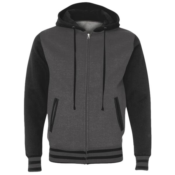 Unisex Heavyweight Varsity Full-Zip Hooded Sweatshirt Thumbnail