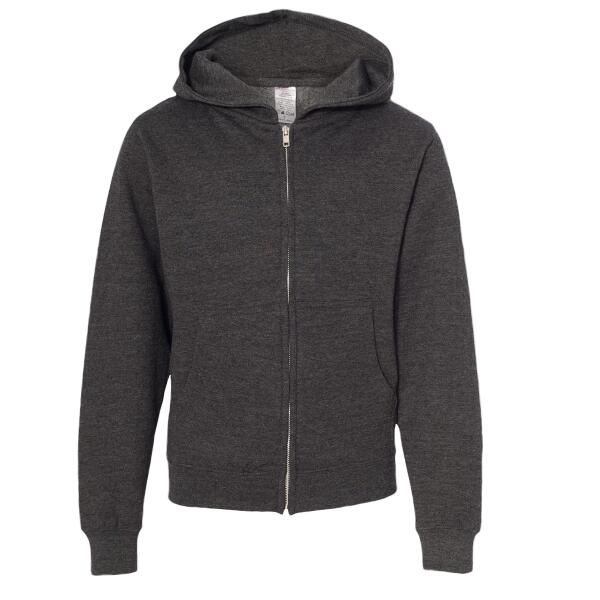 Youth Midweight Full-Zip Hooded Sweatshirt Thumbnail