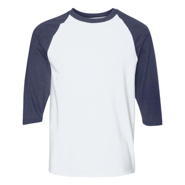 Unisex Heavy Cotton™ Raglan Three-Quarter Sleeve T-Shirt Thumbnail
