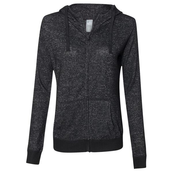 Women’s Cozy Jersey Hooded Full-Zip Thumbnail