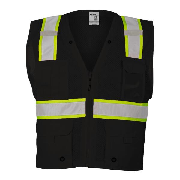 Unisex EV Series® Enhanced Visibility Multi-Pocket Mesh Vest Thumbnail